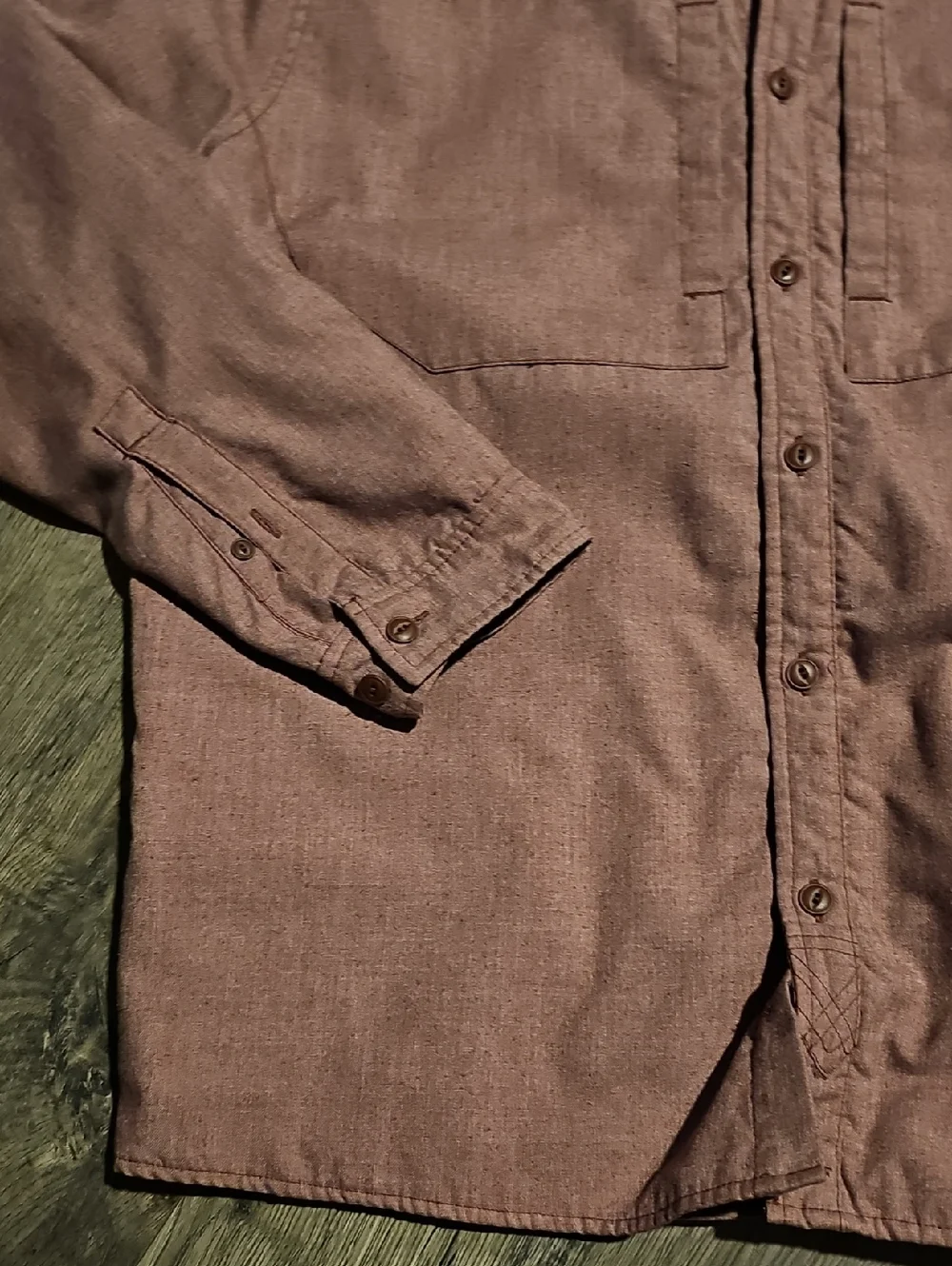 The North Face Jacket Lined Shirt Burgundy Xlarge Men Lightweight